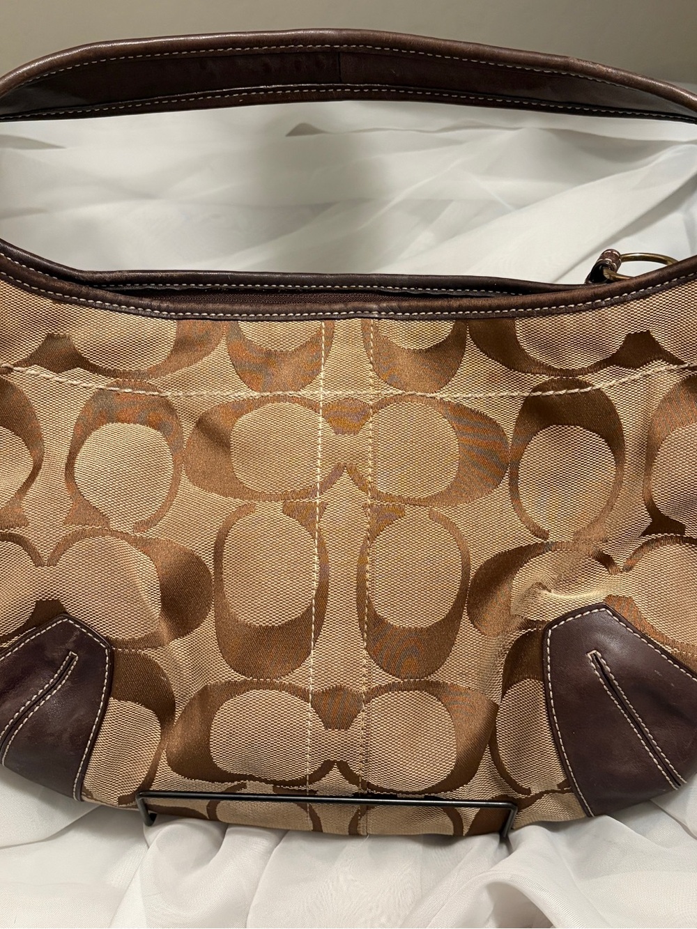 Vintage Y2K Coach Ergo Signature Hobo Bag 10764 Brown - Picture 4 of 10